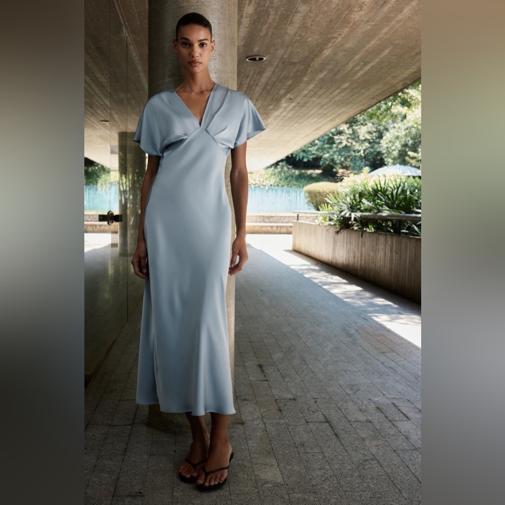 Zara Light Blue Maxi Dress